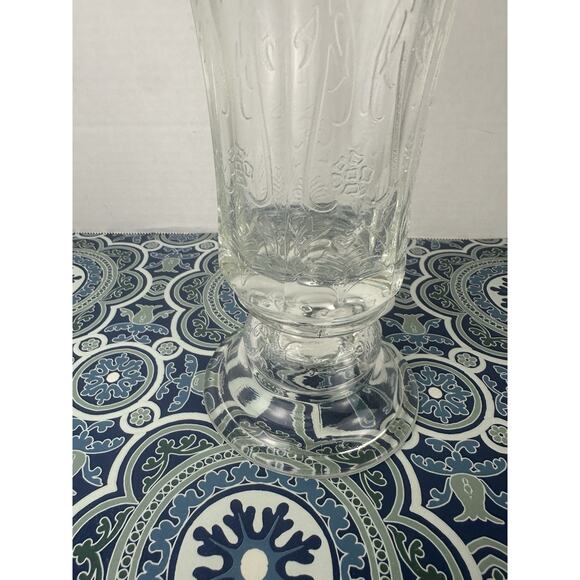 1980s Indiana Recollection Clear Glass Hurricane Vase - Picture 2 of 6